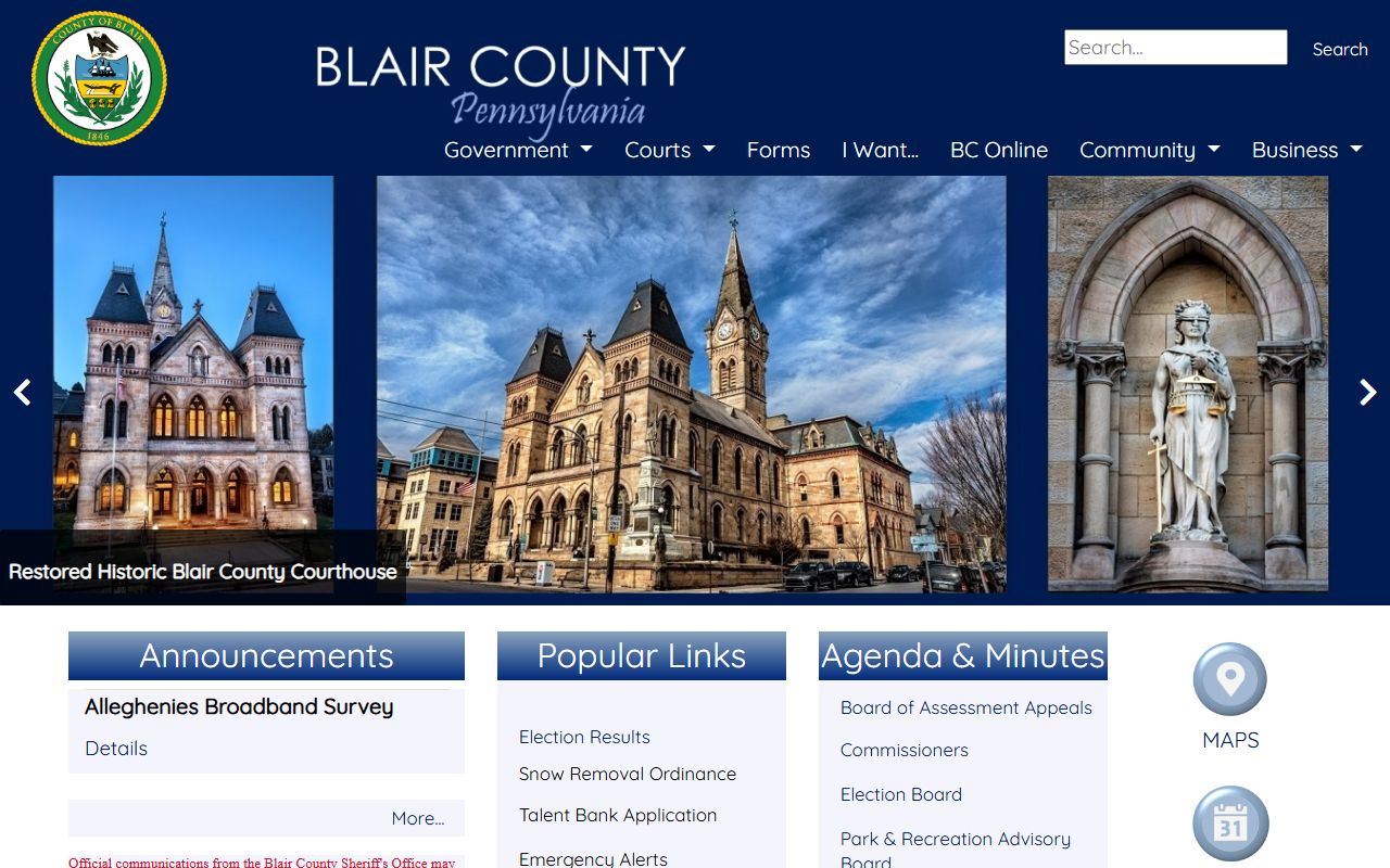 Blair County court records courthouse office source
